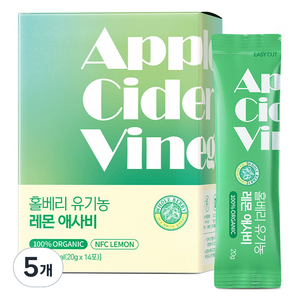 홀베리 유기농 레몬 애사비 14p, 280g, 5개