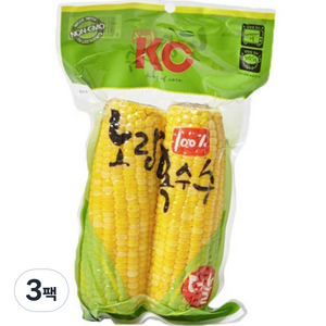 KC 노랑옥수수 2p, 500g, 3개