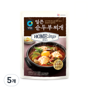 호밍스 얼큰순두부찌개, 450g, 5개