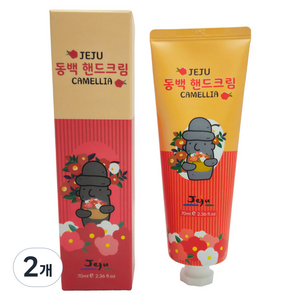 제주갬성 동백 핸드크림, 70ml, 2개