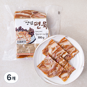 자연에찬 양념편육, 300g, 6개