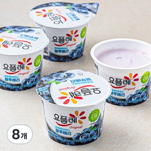 요플레 오리지널 블루베리, 180g, 8개입