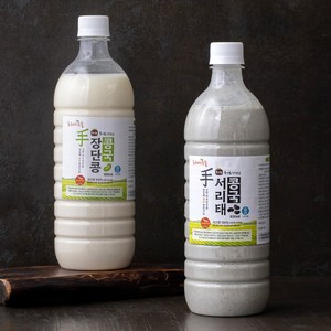 프레시오늘 신선냉장 껍질째 손수 영양가득 진한 윤성순장모님 장단콩 콩국 800ml + 서리태 콩국 830ml, 1세트