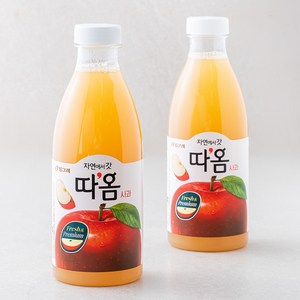 따옴 냉장 사과주스, 730ml, 2개