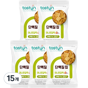 테이스틴 단백질칩 어니언갈릭, 50g, 15개