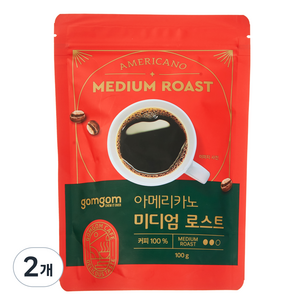 곰곰 아메리카노 미디엄 로스트, 100g, 1개입, 2개