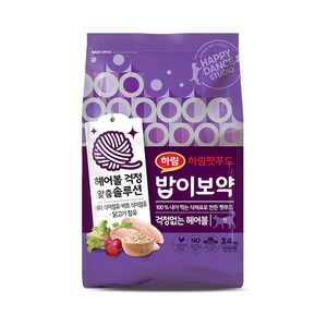 하림펫푸드 밥이보약 고양이 기능성 사료, 헤어볼, 3.4kg, 1개