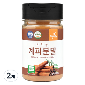 토종마을 유기농 계피분말, 2개, 100g