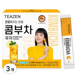 티젠 콤부차 유자, 5g, 30개입, 3개