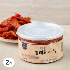 입술젓갈 명태회 무침, 400g, 2개