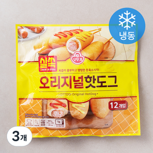 오뚜기 실쏙 오리지널 핫도그 12개입 (냉동), 840g, 3개