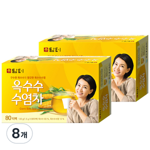 담터 옥수수 수염차, 1.5g, 80개입, 8개