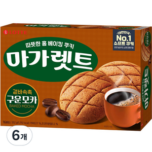 마가렛트 롯데제과 구운모카 대, 352g, 6개