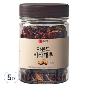 유기샘 아몬드 바삭대추, 70g, 5개