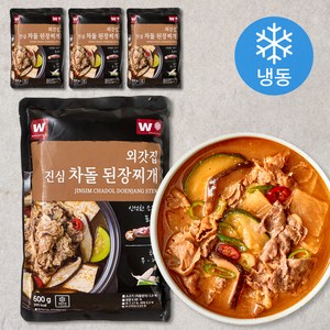 외갓집 진심 차돌 된장찌개 (냉동), 4개, 600g