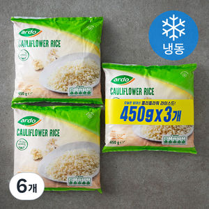 아르도 콜리플라워 라이스드 (냉동), 450g, 6개