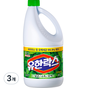 유한락스 후레쉬, 2L, 3개