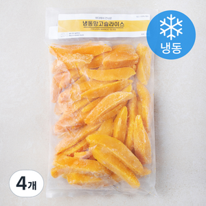 냉동 망고슬라이스 (냉동), 4개, 1kg