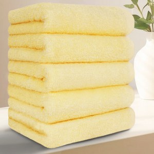 테리크 프리미엄 호텔 수건 200g 40수 코마사, 레몬, 5개