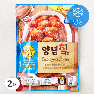 오뚜기 오즈키친 양념치킨 2봉지 (냉동), 580g, 2개