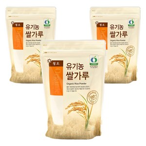 청오건강 유기농 쌀가루, 350g, 3개