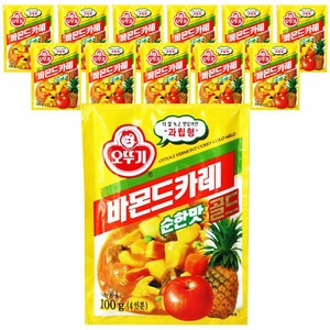 오뚜기 바몬드 카레 과립형 골드 순한맛, 100g, 12개