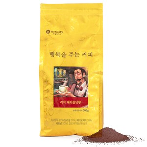 맥널티커피 리치 헤이즐넛향 분쇄 원두커피, 500g, 1개