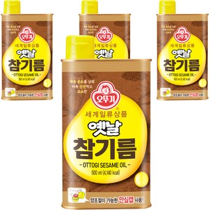 오뚜기옛날 참기름, 500ml, 4개