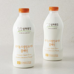 상하목장 유기가공식품 인증 드링킹 요거트, 750ml, 2개