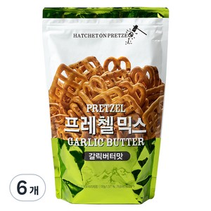 헤치트온프레첼 프레첼 믹스 갈릭버터맛, 800g, 6개