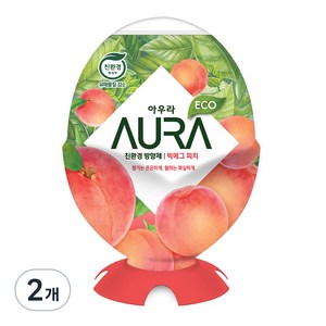 AURA 빅에그 실내용 방향제 피치, 440ml, 2개