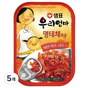 샘표 우리엄마 명태채볶음, 50g, 5개