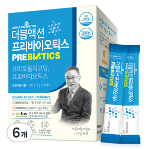 메이준뉴트리 더블액션 프리바이오틱스, 150g, 6개