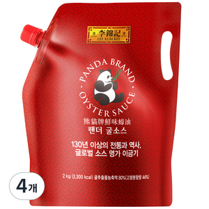 이금기 팬더 굴소스 파우치, 2kg, 4개