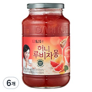 담터 허니 루비자몽, 1kg, 1개, 6개