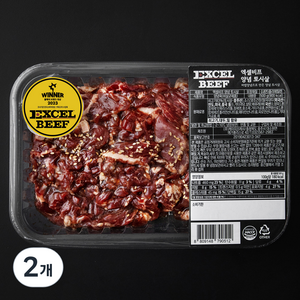 엑셀비프 양념 토시살, 500g, 2개