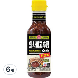 오뚜기 삼겹살 와사비 고추장 소스, 360g, 6개