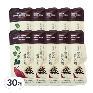 촉촉 고구마 코코스틱, 20g, 30개