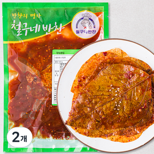 철구네 반찬 양념콩잎, 500g, 2개