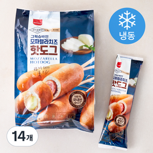 그릭슈바인 모짜렐라치즈 핫도그 (냉동), 80g, 7개입, 2개