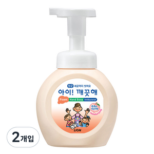 아이깨끗해 항균 폼 핸드솝 복숭아향, 250ml, 2개