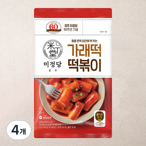 미정당 가래떡 떡볶이, 400g, 4개