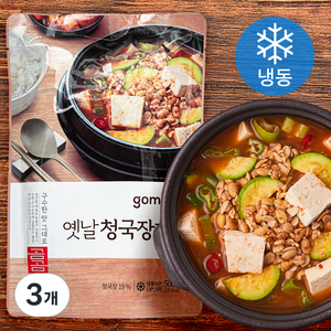 곰곰 옛날 청국장찌개 (냉동), 500g, 3개