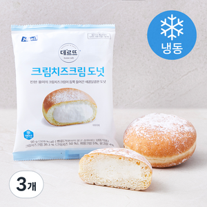 매일유업 데르뜨 크림치즈 크림도넛 (냉동), 95g, 3개