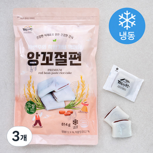 떡미당 앙꼬 절편 (냉동), 814g, 3개