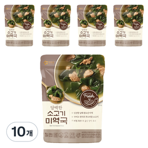 아워홈 담백한 소고기미역국, 300g, 10개