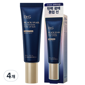 닥터지 블랙 스네일 글루타치온 톤업 선크림 SPF50+ PA++++, 50ml, 4개