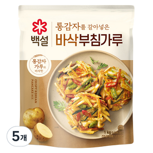 백설 바삭 부침가루, 1kg, 5개