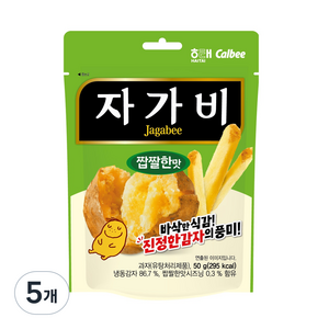 해태제과 자가비 짭짤한 맛, 50g, 5개