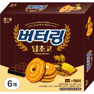 버터링 딥초코, 155g, 6개